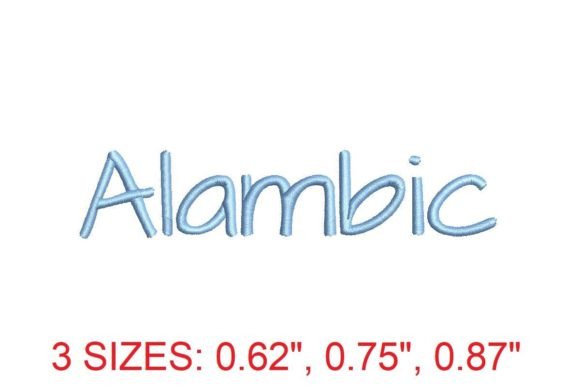 Alambic Embroidery Font: A Sophisticated Choice for Creative Embroidery Projects