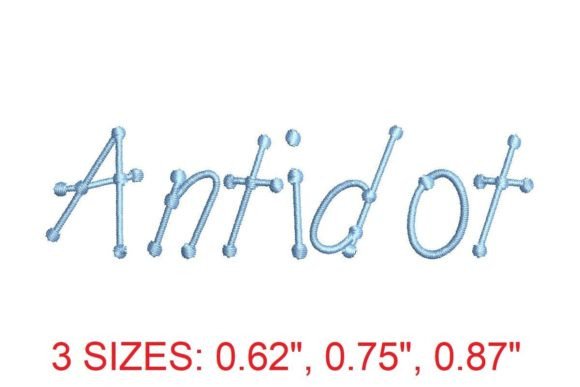 Antidot Regular Font: A Stylish Solution for Your Embroidery Projects