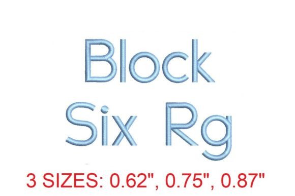 Block Six Rg Embroidery Font: A Strategic Tool for Creative and Professional Expression