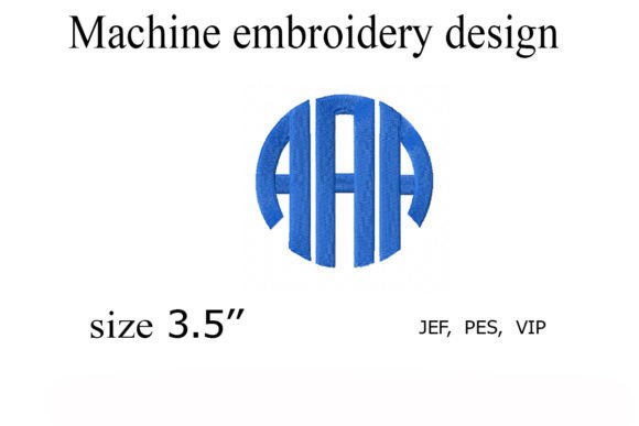 Circle Monogram: A Versatile Embroidery Design for Personalized Projects