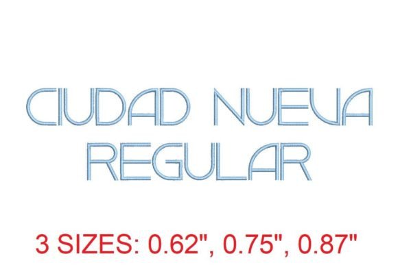 Ciudad Nueva RG Embroidery Font: A New Era in Embroidery Design