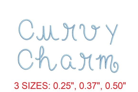 Curvy Charm Embroidery Font: A Stylish Choice for Creative Projects