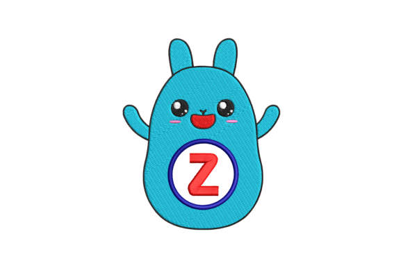 Cute Rabbit Letter Z