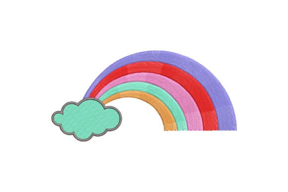 Cute Rainbow Embroidery: A Versatile Design for Creative Projects