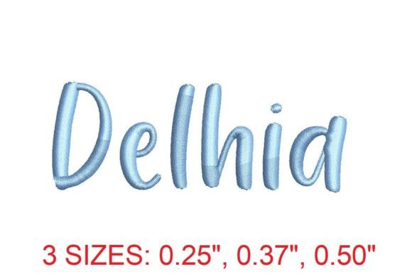 Delhia Embroidery Font: Elevate Your Projects with Elegance and Precision