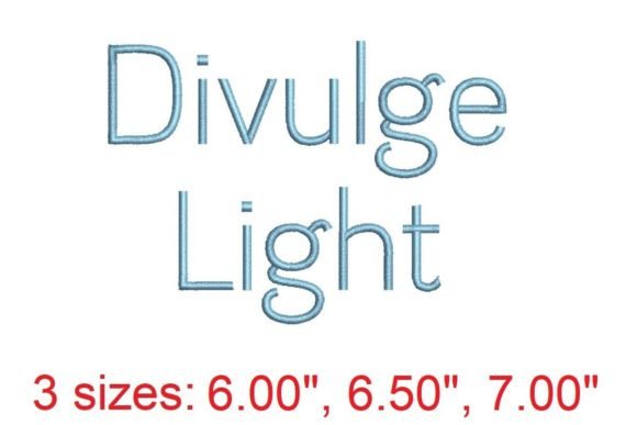 Discover the Elegance of Divulge LT Embroidery Font
