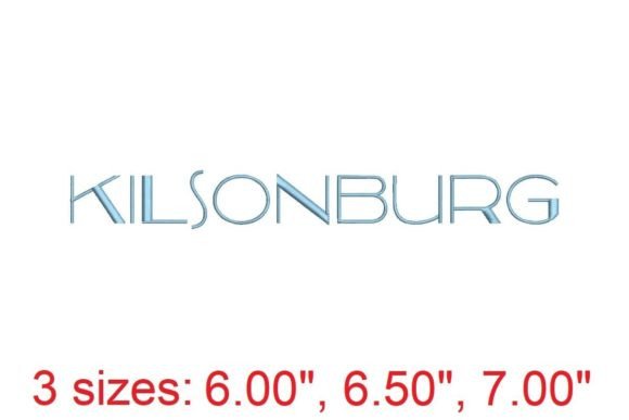 Discover the Kilsonburg Embroidery Font for Creative Stitching Projects
