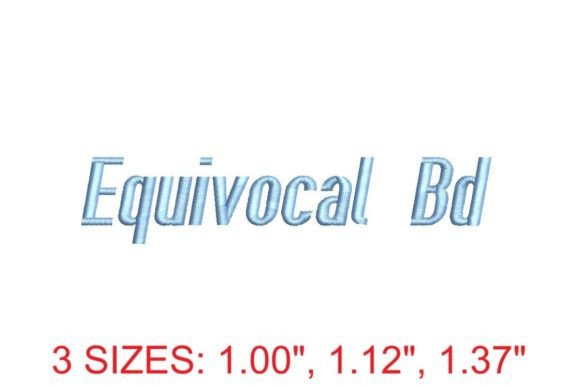 Equivocal BD Embroidery Font: Elevating Your Creative Projects with Precision and Style