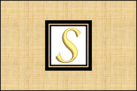 Gold Letter S: A Timeless Embroidery Element