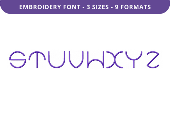 Halo Colony Font S to Z: A Versatile Embroidery Font for Creative Projects
