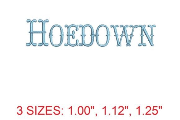 Hoedown Font: A Creative Tool for Embroidery Enthusiasts
