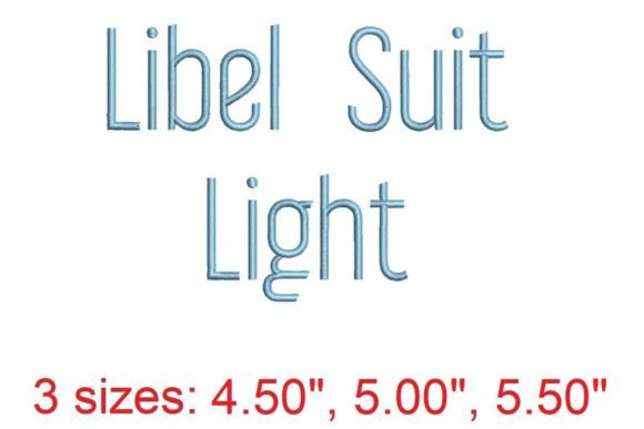 Introducing the Libel Suit LT Embroidery Font: A Versatile Choice for All Your Projects