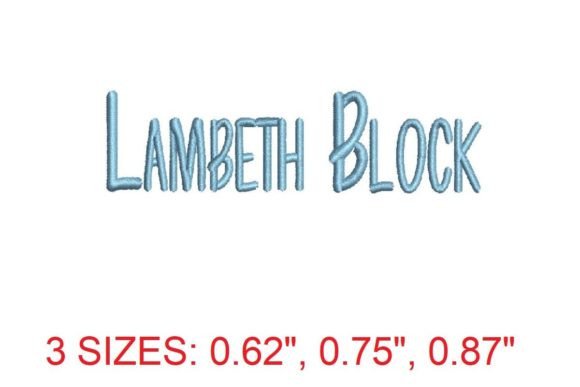 Lambeth Block Font: A Versatile Tool for Embroidery Enthusiasts