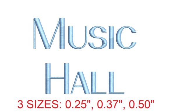 Music Hall Embroidery Font: A Versatile Tool for Creative Expression