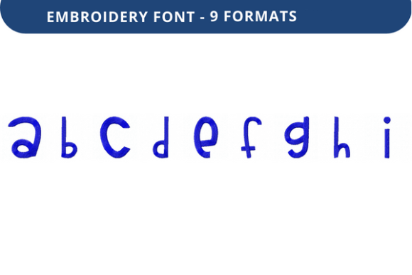 Play Pen Font Lowercase a to I: A Versatile Embroidery Font for Creative Projects