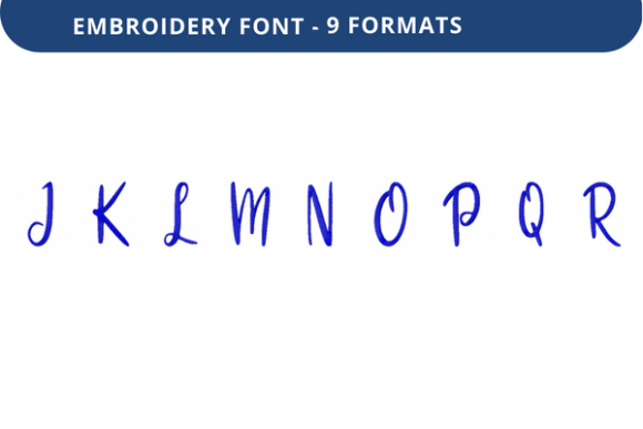 Smooth Slushie Font J to R: A Versatile Embroidery Font for Creative Projects