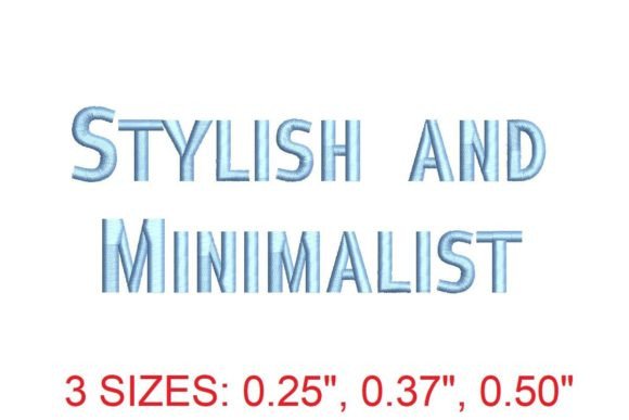 Stylish and Minimalist Embroidery Font