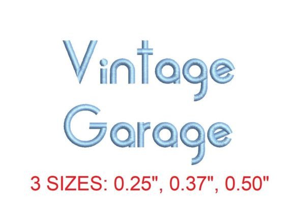 Vintage Garage Embroidery Font: A Timeless Tool for Creative Expression